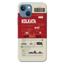 Kolkata ticket Printed Slim Cases and Cover for iPhone 13 Mini