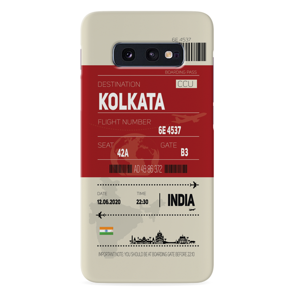Kolkata ticket Printed Slim Cases and Cover for Galaxy S10E