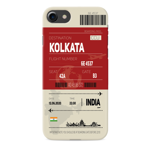 Kolkata ticket Printed Slim Cases and Cover for iPhone 7