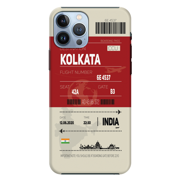 Kolkata ticket Printed Slim Cases and Cover for iPhone 13 Pro