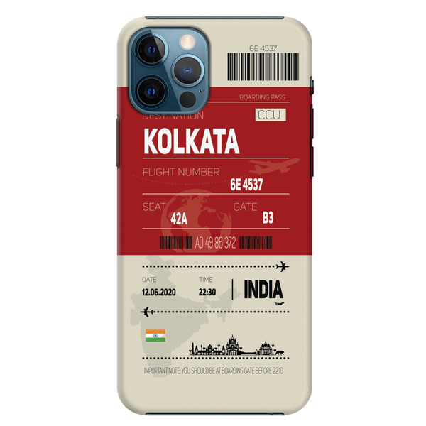 Kolkata ticket Printed Slim Cases and Cover for iPhone 12 Pro