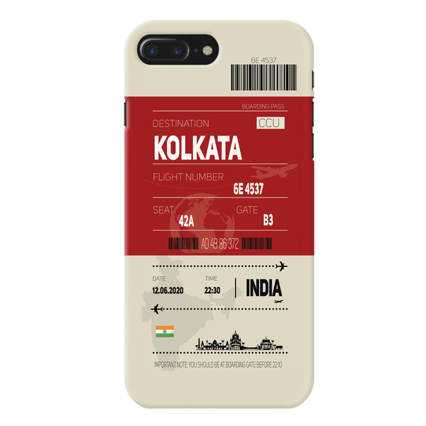 Kolkata ticket Printed Slim Cases and Cover for iPhone 8 Plus