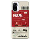 Kolkata ticket Printed Slim Cases and Cover for Redmi Note 10