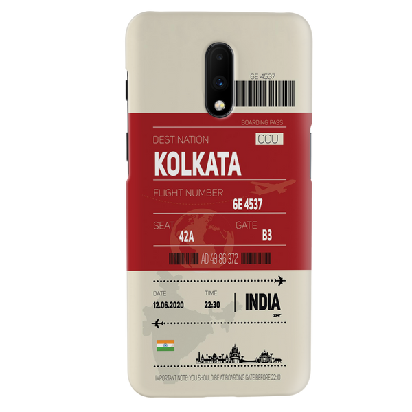 Kolkata ticket Printed Slim Cases and Cover for OnePlus 7