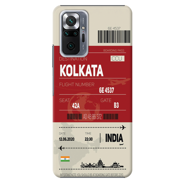 Kolkata ticket Printed Slim Cases and Cover for Redmi Note 10 Pro