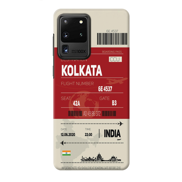 Kolkata ticket Printed Slim Cases and Cover for Galaxy S20 Ultra