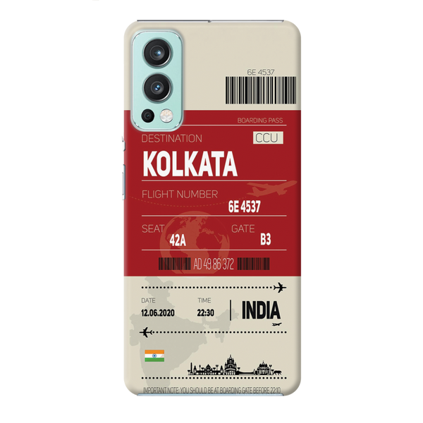 Kolkata ticket Printed Slim Cases and Cover for OnePlus Nord 2