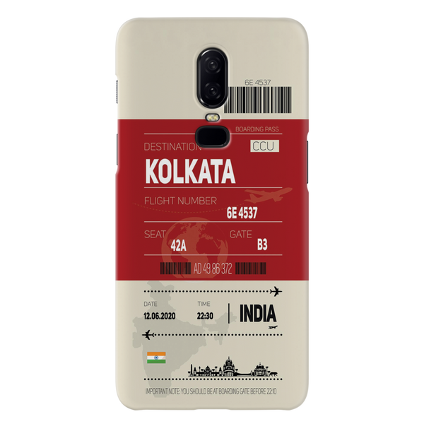 Kolkata ticket Printed Slim Cases and Cover for OnePlus 6