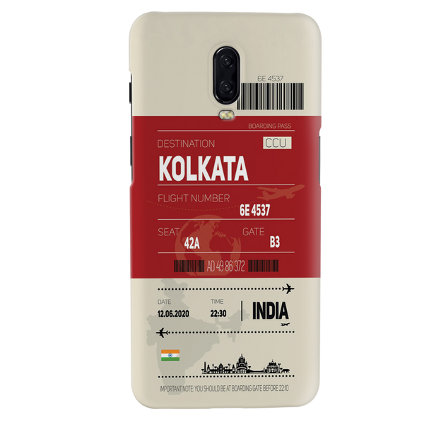 Kolkata ticket Printed Slim Cases and Cover for OnePlus 6T