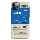 Mumbai ticket Printed Slim Cases and Cover for iPhone 12 Pro