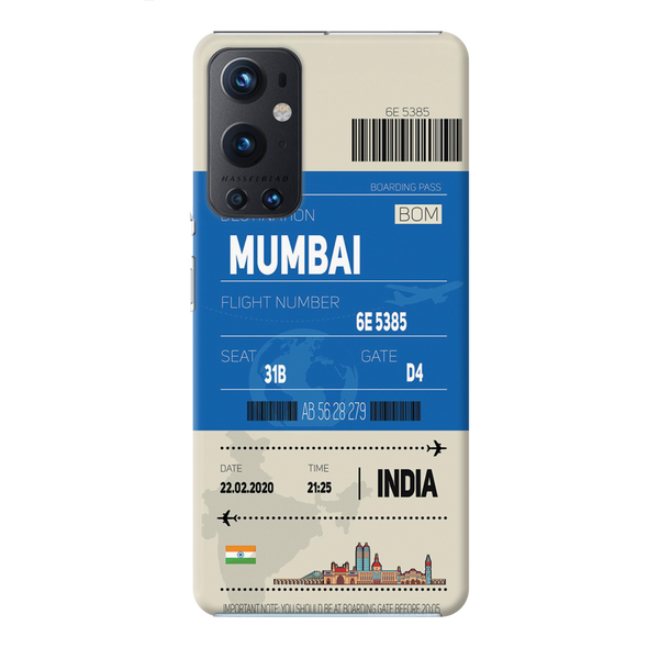 Mumbai ticket Printed Slim Cases and Cover for OnePlus 9 Pro