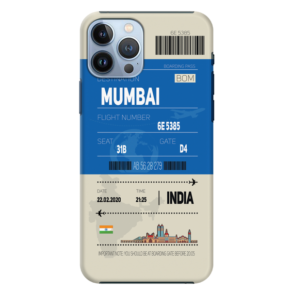Mumbai ticket Printed Slim Cases and Cover for iPhone 13 Pro