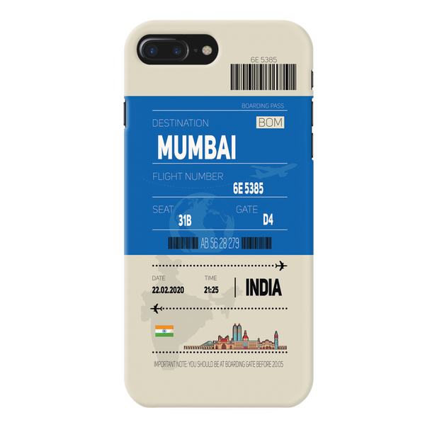 Mumbai ticket Printed Slim Cases and Cover for iPhone 8 Plus