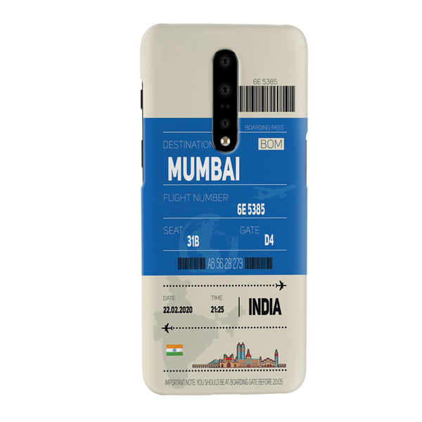 Mumbai ticket Printed Slim Cases and Cover for OnePlus 7 Pro
