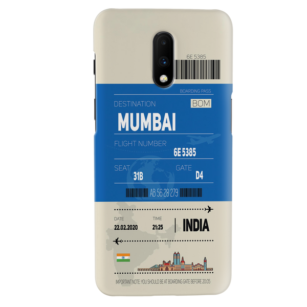 Mumbai ticket Printed Slim Cases and Cover for OnePlus 7
