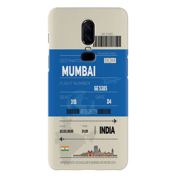 Mumbai ticket Printed Slim Cases and Cover for OnePlus 6