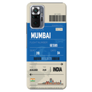 Mumbai ticket Printed Slim Cases and Cover for Redmi Note 10 Pro
