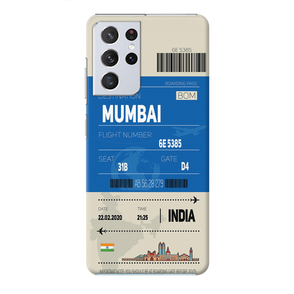 Mumbai ticket Printed Slim Cases and Cover for Galaxy S21 Ultra