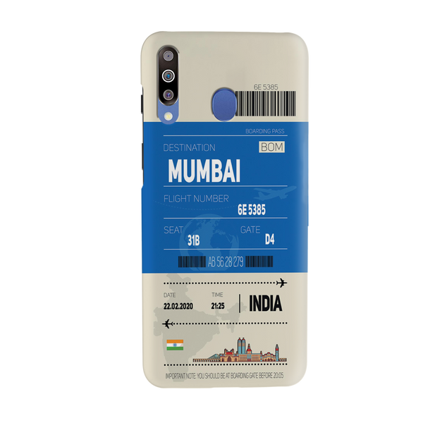 Mumbai ticket Printed Slim Cases and Cover for Galaxy M30
