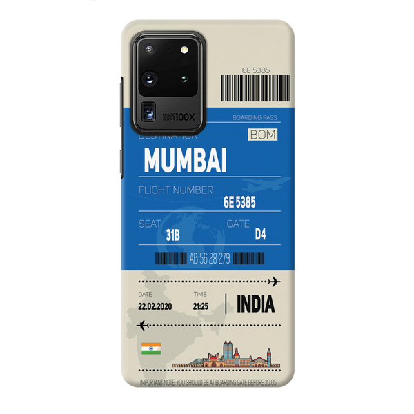 Mumbai ticket Printed Slim Cases and Cover for Galaxy S20 Ultra