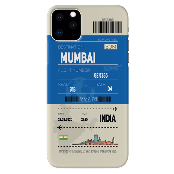Mumbai ticket Printed Slim Cases and Cover for iPhone 11 Pro