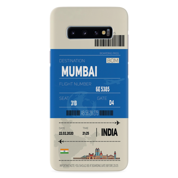 Mumbai ticket Printed Slim Cases and Cover for Galaxy S10