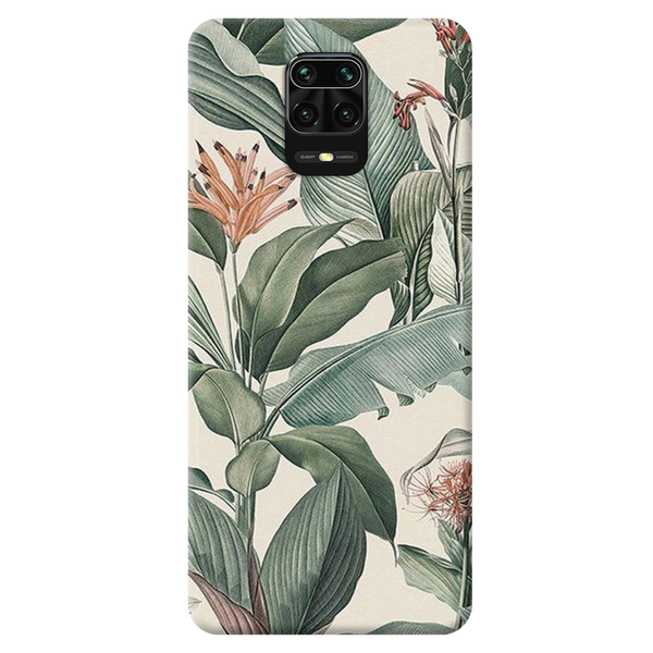 Green Leafs Printed Slim Cases and Cover for Redmi Note 9 Pro Max