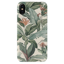 Green Leafs Printed Slim Cases and Cover for iPhone XS