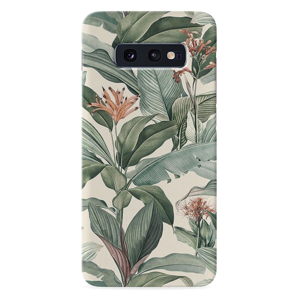 Green Leafs Printed Slim Cases and Cover for Galaxy S10E