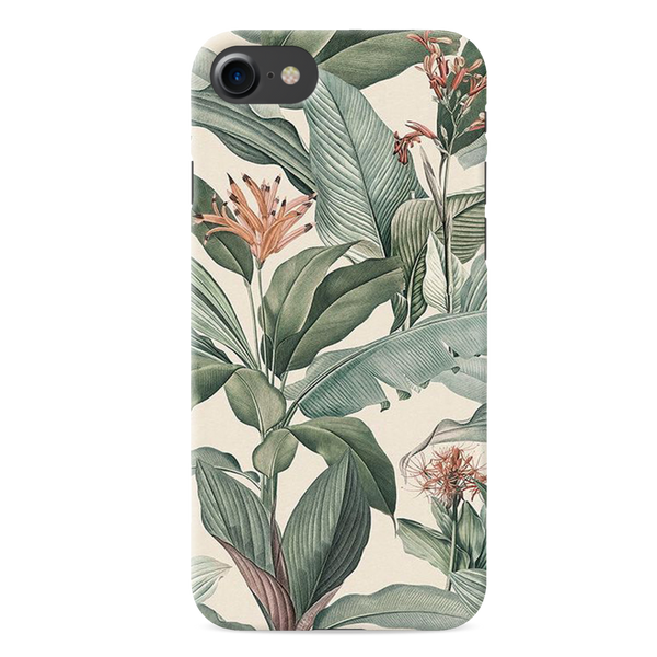 Green Leafs Printed Slim Cases and Cover for iPhone 8