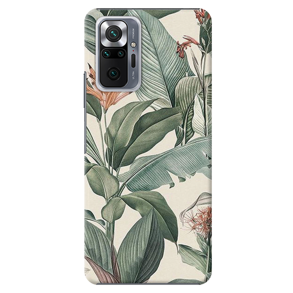 Green Leafs Printed Slim Cases and Cover for Redmi Note 10 Pro Max