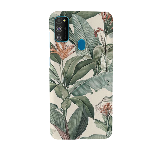 Green Leafs Printed Slim Cases and Cover for Galaxy M30S