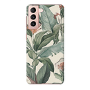 Green Leafs Printed Slim Cases and Cover for Galaxy S21 Plus
