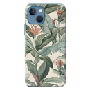 Green Leafs Printed Slim Cases and Cover for iPhone 13 Mini