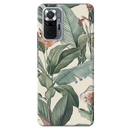 Green Leafs Printed Slim Cases and Cover for Redmi Note 10 Pro