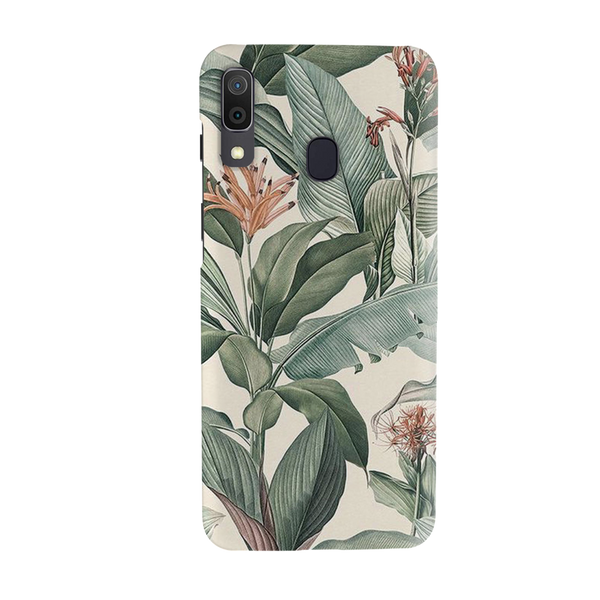 Green Leafs Printed Slim Cases and Cover for Galaxy A30