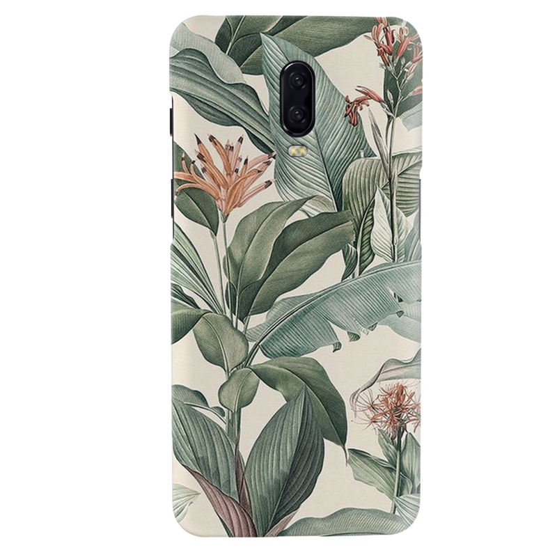 Green Leafs Printed Slim Cases and Cover for OnePlus 6T
