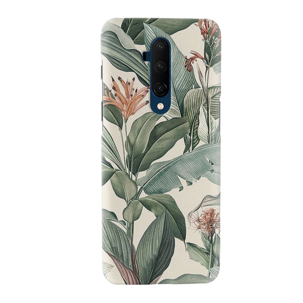 Green Leafs Printed Slim Cases and Cover for OnePlus 7T Pro