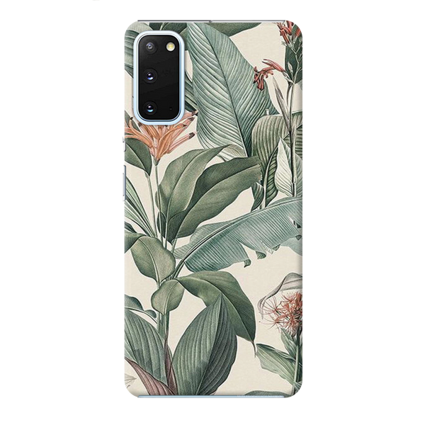Green Leafs Printed Slim Cases and Cover for Galaxy S20 Plus