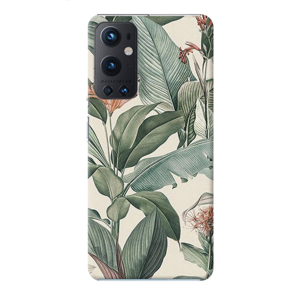 Green Leafs Printed Slim Cases and Cover for OnePlus 9 Pro