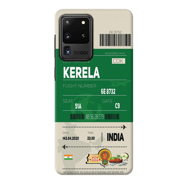 Kerala ticket Printed Slim Cases and Cover for Galaxy S20 Ultra