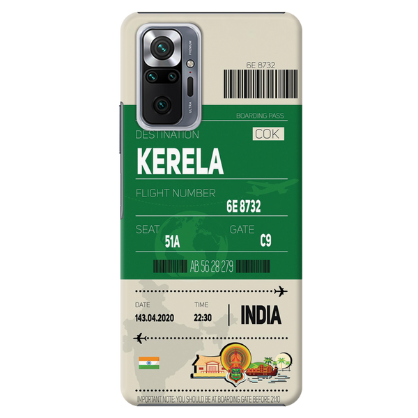 Kerala ticket Printed Slim Cases and Cover for Redmi Note 10 Pro Max