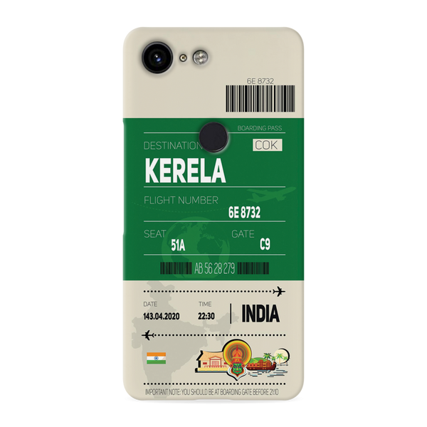 Kerala ticket Printed Slim Cases and Cover for Pixel 3XL