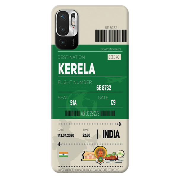 Kerala ticket Printed Slim Cases and Cover for Redmi Note 10T