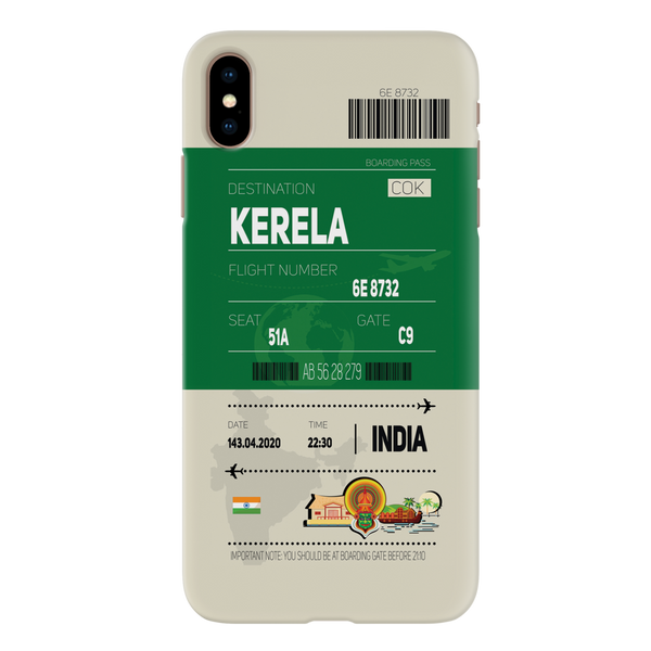 Kerala ticket Printed Slim Cases and Cover for iPhone XS Max