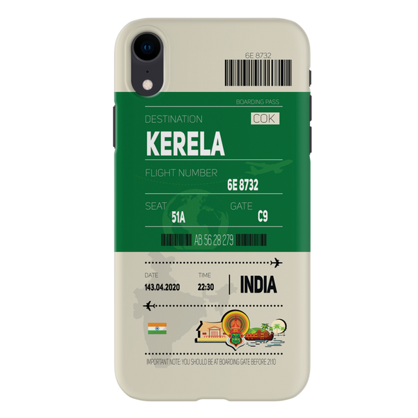 Kerala ticket Printed Slim Cases and Cover for iPhone XR