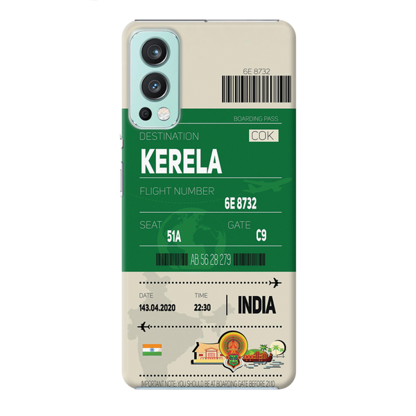 Kerala ticket Printed Slim Cases and Cover for OnePlus Nord 2