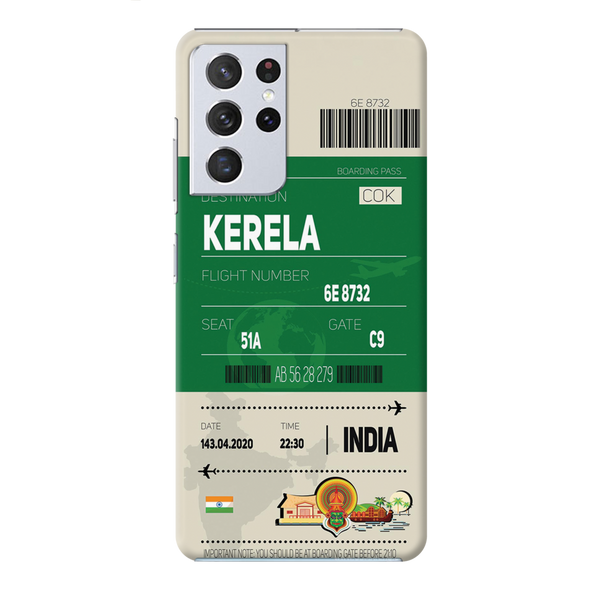 Kerala ticket Printed Slim Cases and Cover for Galaxy S21 Ultra