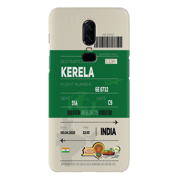 Kerala ticket Printed Slim Cases and Cover for OnePlus 6