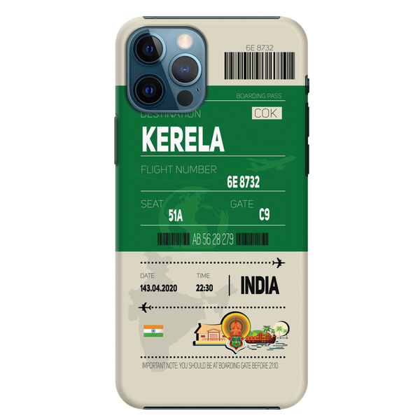 Kerala ticket Printed Slim Cases and Cover for iPhone 12 Pro